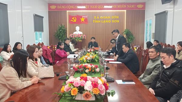 UBND xã Quan Sơn tổ chức Hội nghị công bố các quyết định về thành lập đơn vị sự nghiệp và công tác cán bộ trên địa bàn xã