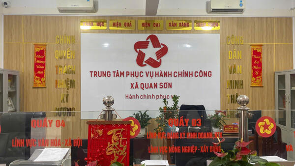 Trung tâm Phục vụ hành chính công xã Quan Sơn, tỉnh Lạng Sơn hưởng ứng chỉnh trang cơ quan, đơn vị đón Tết Nguyên đán Bính Ngọ 2026