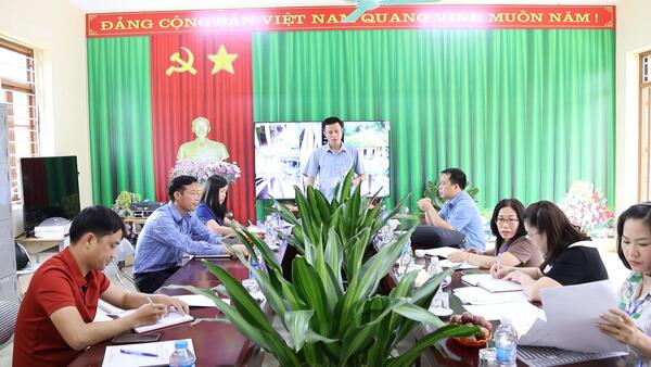 XÃ QUAN SƠN KIỂM TRA CÔNG TÁC BẢO ĐẢM AN TOÀN THỰC PHẨM TẠI CÁC TRƯỜNG HỌC