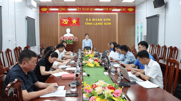 ĐẢNG ỦY XÃ QUAN SƠN TỔ CHỨC HỘI NGHỊ GIAO BAN GIỮA THƯỜNG TRỰC ĐẢNG ỦY VỚI CÁC CƠ QUAN THAM MƯU, GIÚP VIỆC ĐẢNG ỦY VÀ CƠ QUAN UBMTTQ VIỆT NAM XÃ