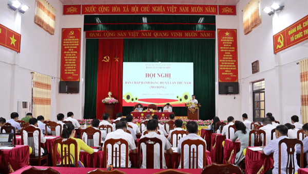 ĐẢNG ỦY XÃ QUAN SƠN TỔ CHỨC HỘI NGHỊ BAN CHẤP HÀNH LẦN THỨ NĂM (MỞ RỘNG)