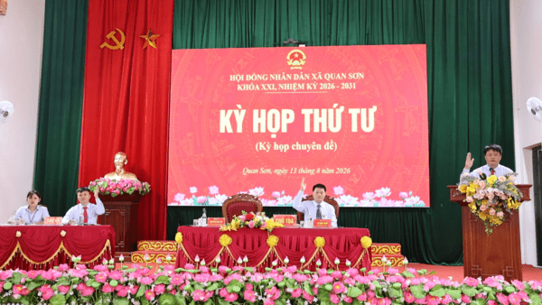 HĐND XÃ QUAN SƠN TỔ CHỨC KỲ HỌP THỨ TƯ, KỲ HỌP CHUYÊN ĐỀ