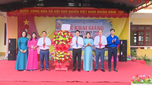 LÃNH ĐẠO XÃ QUAN SƠN DỰ LỄ KHAI GIẢNG NĂM HỌC 2026–2027 TẠI CÁC TRƯỜNG TRÊN ĐỊA BÀN