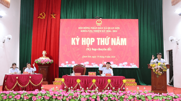 HĐND XÃ QUAN SƠN TỔ CHỨC KỲ HỌP THỨ NĂM, KHÓA XXI, NHIỆM KỲ 2026 - 2031 (KỲ HỌP CHUYÊN ĐỀ)